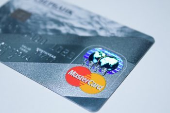 A Mastercard bank card.